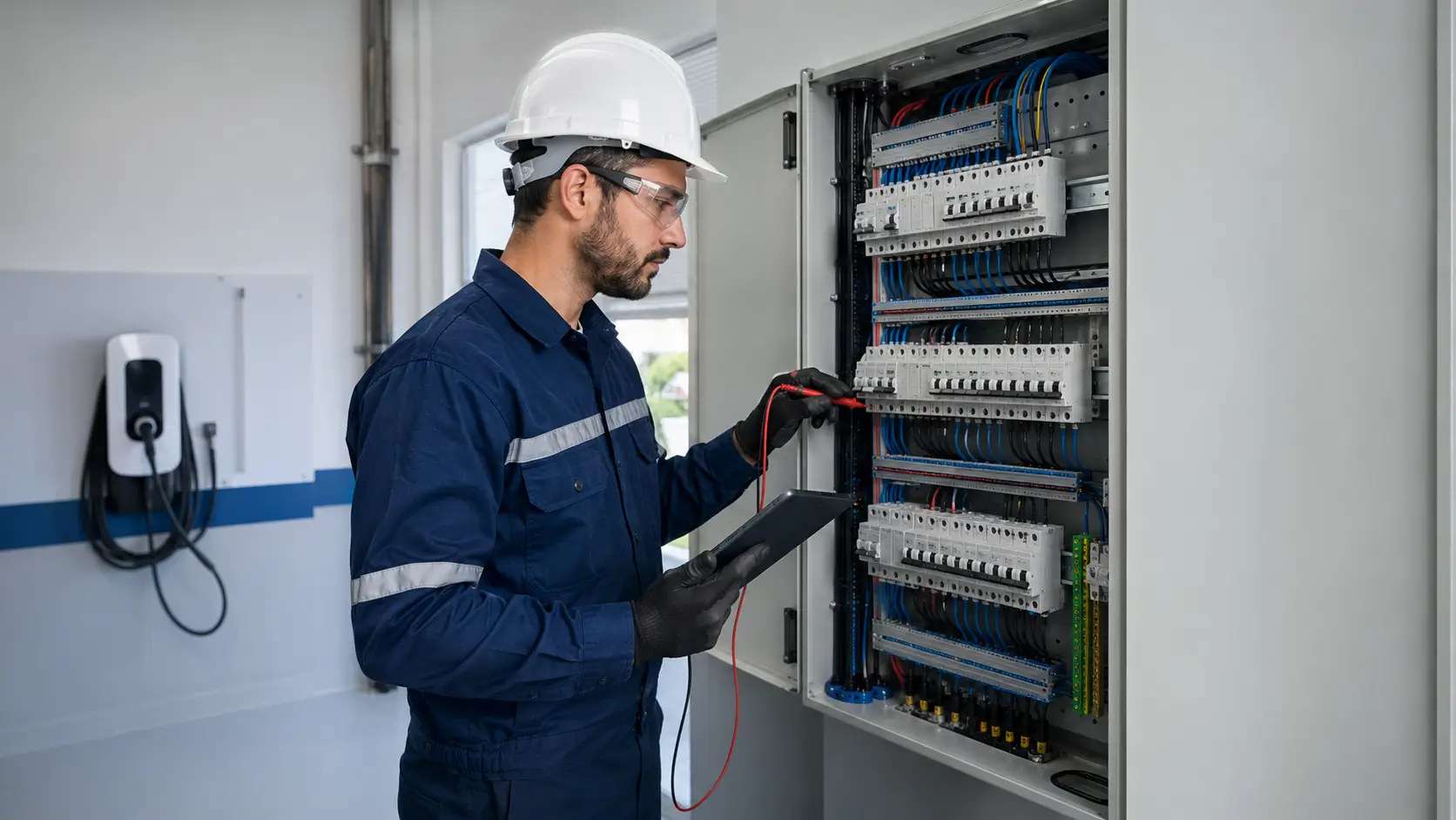Análise elétrica para instalação de carregador Wallbox