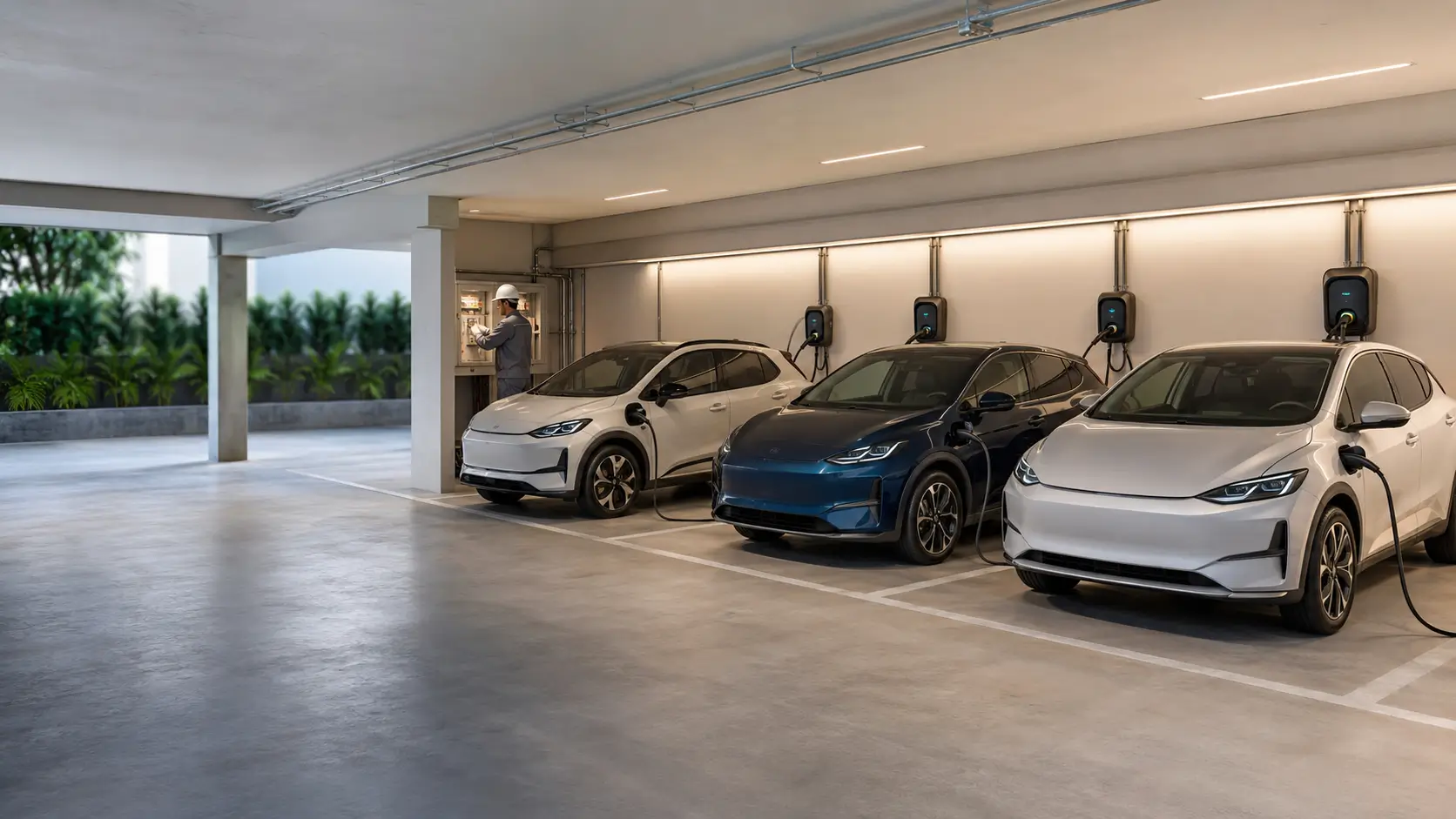 Carregadores para carros elétricos em condomínio